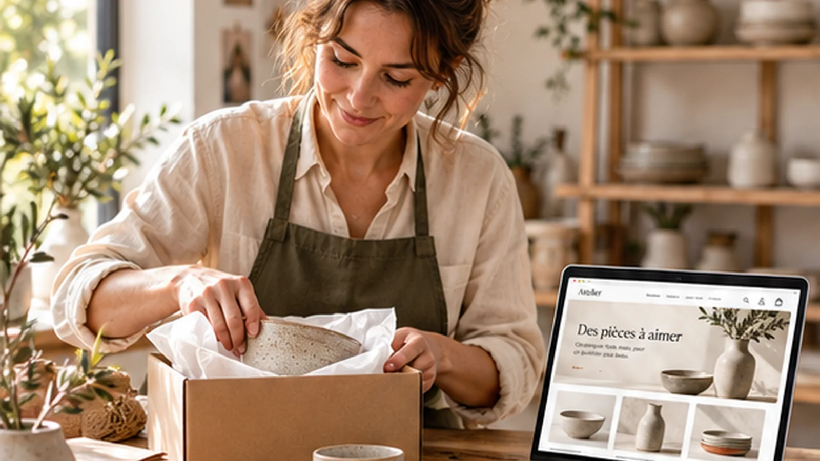 Préparation d’une boutique en ligne de créations artisanales