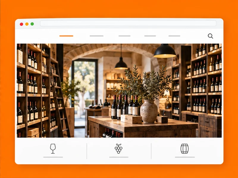 Exemple illustratif de site pour Cavistes : votre sélection