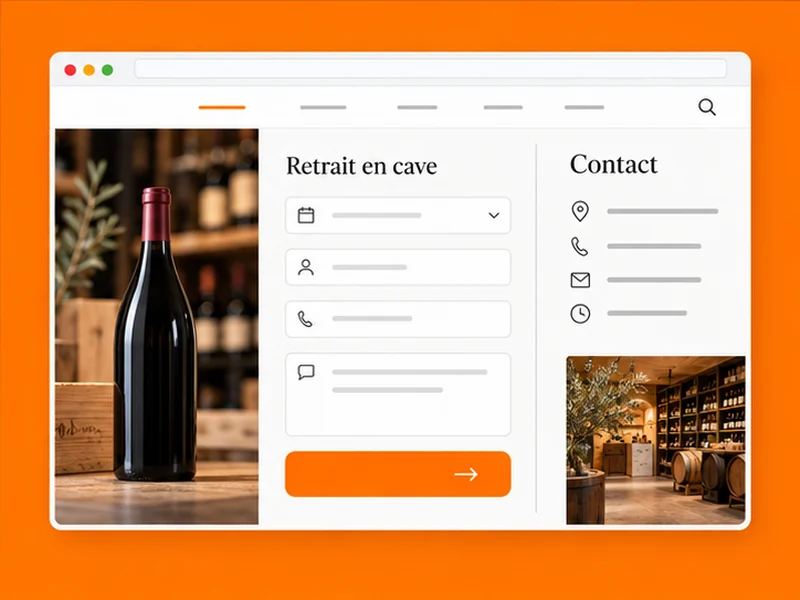 Exemple illustratif de site pour Cavistes : votre relation client