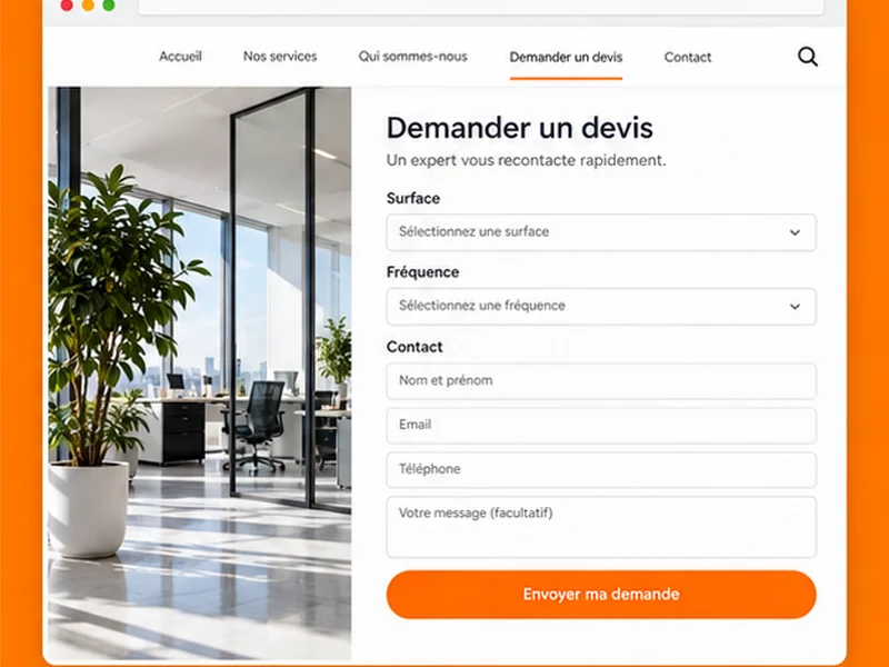 Exemple illustratif de site pour Nettoyage : votre confiance