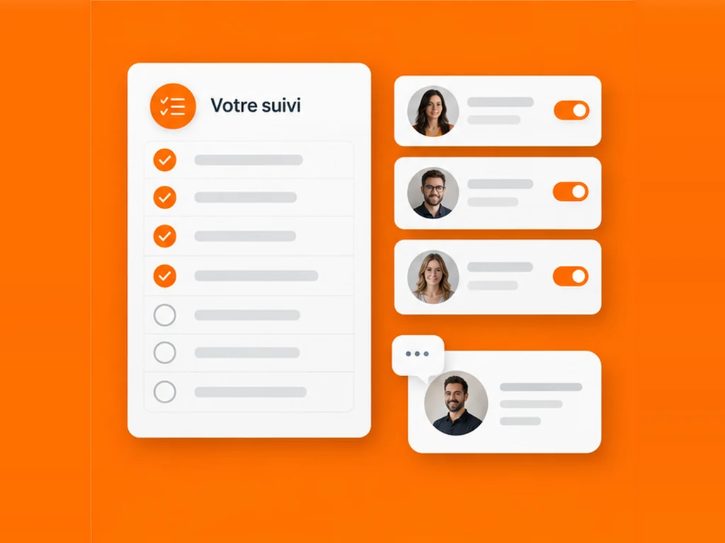 Illustration — Un suivi clair, des accès qui restent sous votre contrôle.