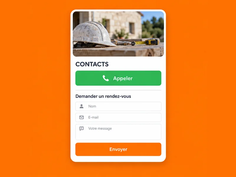 Illustration de fiche Google pour Bâtiment/Artisans : vos contacts