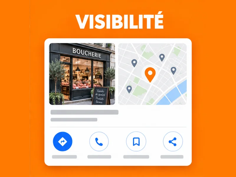Illustration de fiche Google pour Bouchers : votre commerce