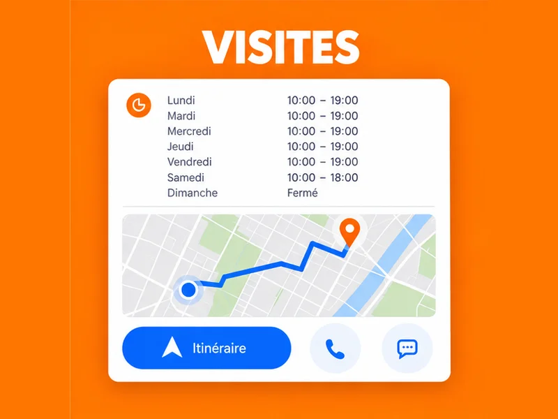 Illustration de fiche Google pour Boutique de prêt-à-porter : vos visites