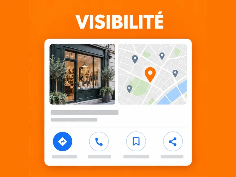Illustration de fiche Google pour Commerce : être trouvé