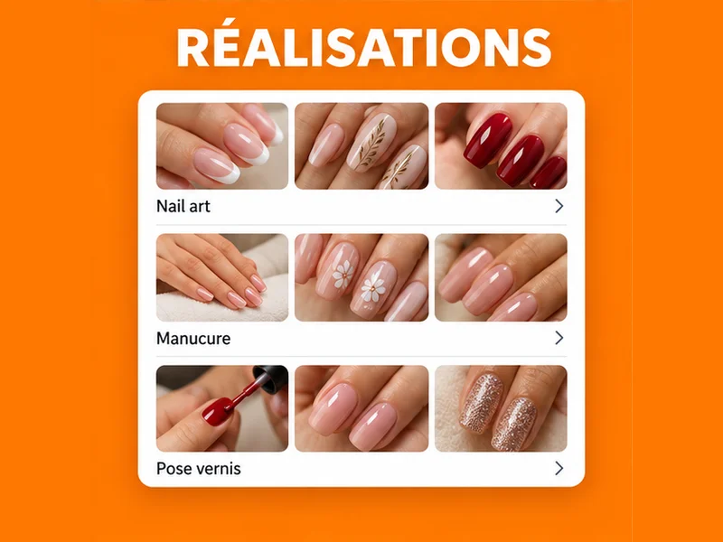 Illustration de fiche Google pour Onglerie : vos réalisations