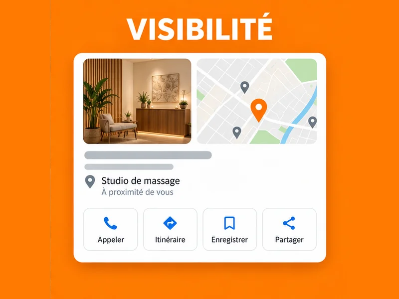 Illustration de fiche Google pour Salon de massage : votre activité