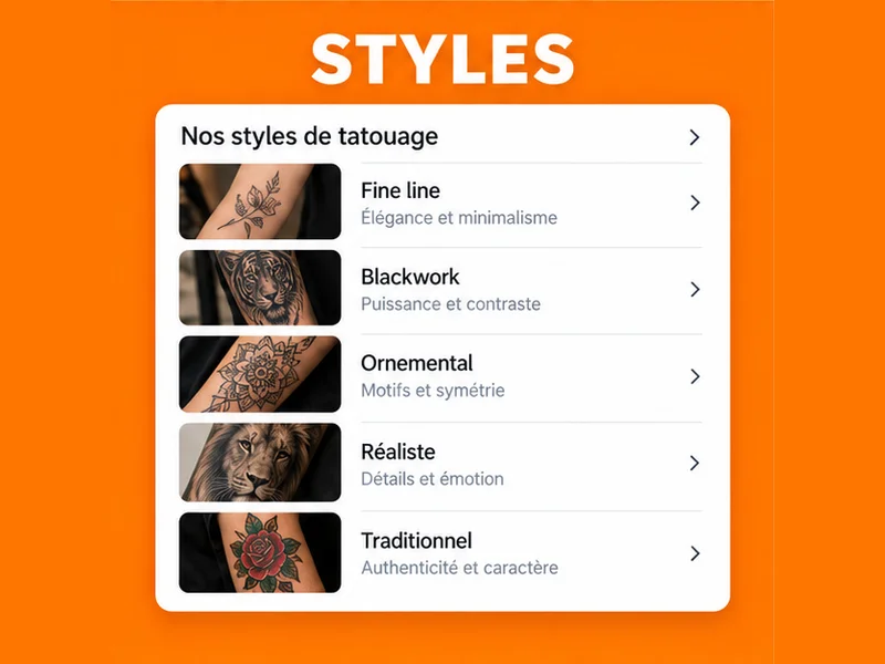 Illustration de fiche Google pour Salon de tatouage : votre portfolio