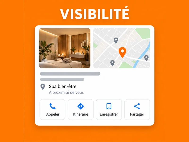 Illustration de fiche Google pour Spa : votre visibilité