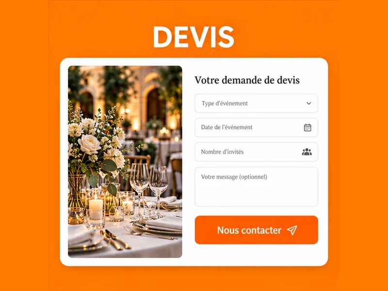 Illustration de fiche Google pour Traiteurs : vos devis