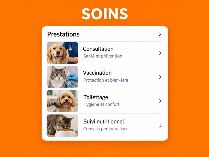 Illustration de fiche Google pour Vétérinaires : vos soins