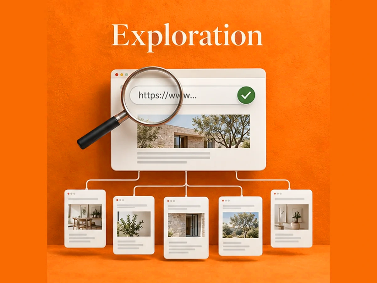 Illustration de l’exploration d’un site et de ses pages